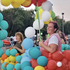 Boulevard straattheater ballonnen